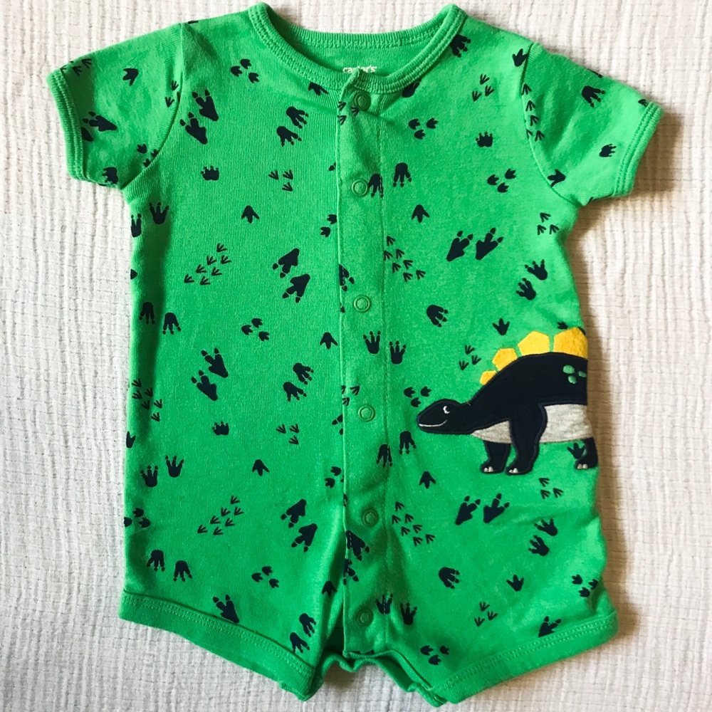 Carter’s Baby Boy Dinosaur Snap-Up Romper